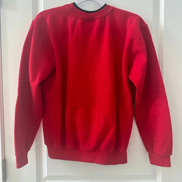 Top Stitch Women's Red Jumper vintage granny grandma preppy medium cozy - Picture 6 of 6